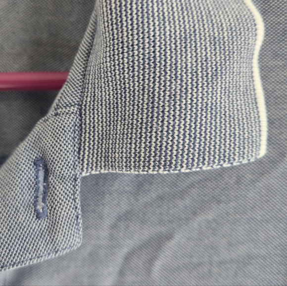 Cutter & Buck XL Men's Blue Micro Check Cotton Blend Golf Polo Gorpcore Preppy - Picture 5 of 11